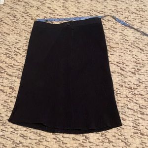 Comme des garçons pleated navy skirt
